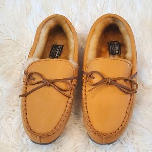 Jos. A. Bank Shearling Lamb Lining Moccasin Slippers